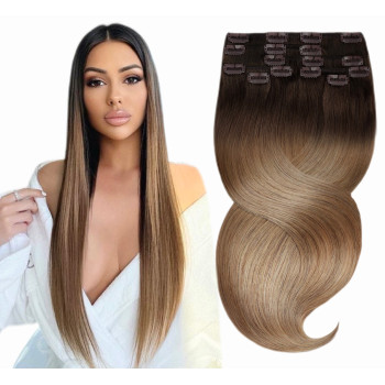 Clip On Premium Drept Black Collection Ombre #2 #8N